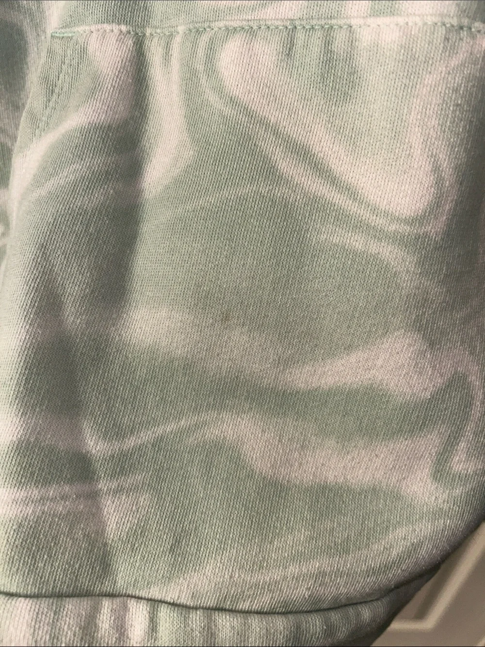 adidas Mint Marble Pullover Hoodie with Black Logo